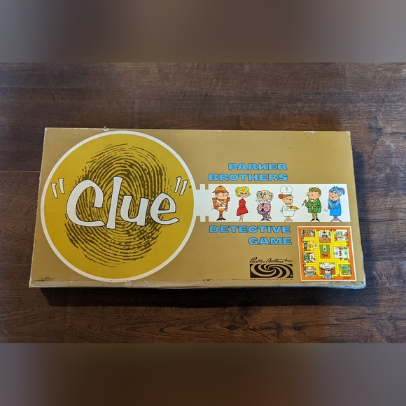 Parker Brothers Other - Vintage Board Game - 1950 - Clue - Parker Brothers Detective Game